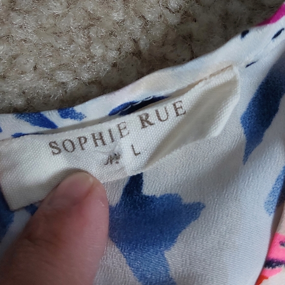 Sophie Rue Multicolor Abstract Print Top - Picture 3 of 3